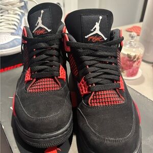 Jordan Black and Red Men's Sneakers